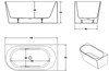 Clifton 1400 Right Corner Bath Gloss White