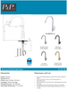 OTUS LUX PULL-OUT SINK MIXER BRUSHED GOLD