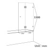 HUNTER HINGE BATH SCREEN