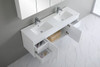 POLAR 1500 DOUBLE BOWLS WALL HANG PVC VANITY