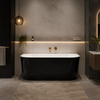 ELIVIA BACK TO WALL BATH - GLOSS BLACK & WHITE