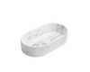CARRARA OVAL BASIN - MATTE WHITE