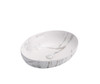 CARRARA ROUND OVAL BASIN - MATTE WHITE