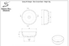 Elios - White Terrazzo Round 350mm Concrete Basin