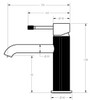Linie Basin Mixer - Matt Black
