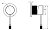 Linie Wall  Mixer Trim Kits - Gun Metal