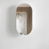 NOOSA PILL SHAPED SHAVING CABINET - NATURAL OAK