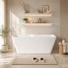 AVIS BACK TO WALL BATH - GLOSS WHITE