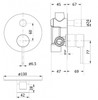 Hali Wall Mixer with Diverter Chrome