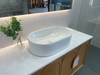 WB-572 Oval Bench Top Basin Matt White 520x330x130