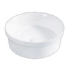 ROUND SEMI RECESSED BASIN 360x360x120 - GLOSS WHITE