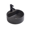 BURANO ROUND CONCRETE BASIN - BLACK SAND STONE