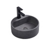 BURANO ROUND CONCRETE BASIN - LIGHT CHARCOAL