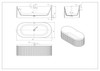 CASCADE FREESTANDING BATHTUB MATTE WHITE 1700MM