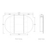 BONDI SHAVING CABINET SATIN WHITE