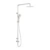 MECCA CARE 25MM GRAB RAIL 900MM TWIN SHOWER SET - BRUSHED NICKEL