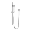 YORK SHOWER RAIL (WHITE PORCELAIN HAND SHOWER) - CHROME
