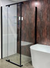 ELLY BLACK SEMI FRAMELESS SHOWER 900X1000