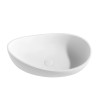 WAVERLY MATTE WHITE SOLID SURFACE BASIN 600x370x190mm