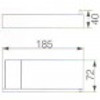 ROSA TOILET ROLL HOLDER CHROME