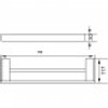 ROSA 750mm SINGLE TOWEL RAIL - BLACK