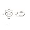PHOEBE OVAL BASIN - GLOSS WHITE