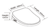 STELLA SMART RIMLESS TOILET - WHITE