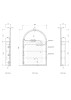 LED ARCHIE SHAVING CABINET 900(H)x600(W) - MATTE WHITE 
