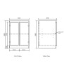 LAUNDRY KIT MINI - 650mm - BYRON/BONDI NATURAL OAK