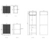 LAUNDRY KIT 1960mm - BYRON/BONDI NATURAL OAK