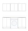 LAUNDRY KIT 1960mm - BYRON/BONDI NATURAL OAK