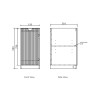 LAUNDRY BASE CABINET 415 - MARLO MATTE BLACK