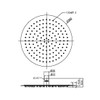 Zen SS316L 300mm Round Shower Head - BRUSHED GOLD