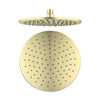 250MM ROUND SHOWER HEAD - BRUSHED GOLD