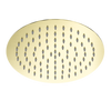 250MM ROUND STAINLESS STEEL SHOWER HEAD 4 STAR - BRUSHED GOLD