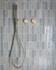 SLIM HAND SHOWER ON BRACKET - BRUSHED GOLD
