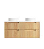 BYRON FLUTED VANITY WOODLAND OAK