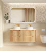BYRON FLUTED VANITY WOODLAND OAK
