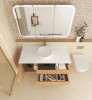 BYRON FLUTED VANITY WOODLAND OAK