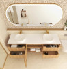 BYRON FLUTED VANITY WOODLAND OAK