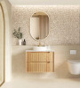 BYRON FLUTED VANITY WOODLAND OAK