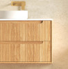 BYRON FLUTED VANITY WOODLAND OAK