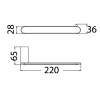 DOVE HAND TOWEL RAIL CHROME