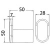 DOVE ROBE HOOK CHROME