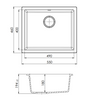 COMO SINGLE BOWL - GRANITE SINK 28L