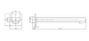 FLORES BATH SPOUT - BRUSHED NICKEL