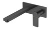 FLORES WALL BASIN/BATH MIXER WITH SPOUT - MATT BLACK