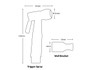 TRIGGER SPRAY BIDET - PVD GOLD