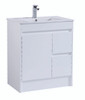 POLAR 750 RH FLOOR MOUNT PVC VANITY CABINET ONLY GLOSS WHITE 