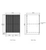 LAUNDRY BASE CAB KIT - 1060mm - BONDI FLUTED WHITE